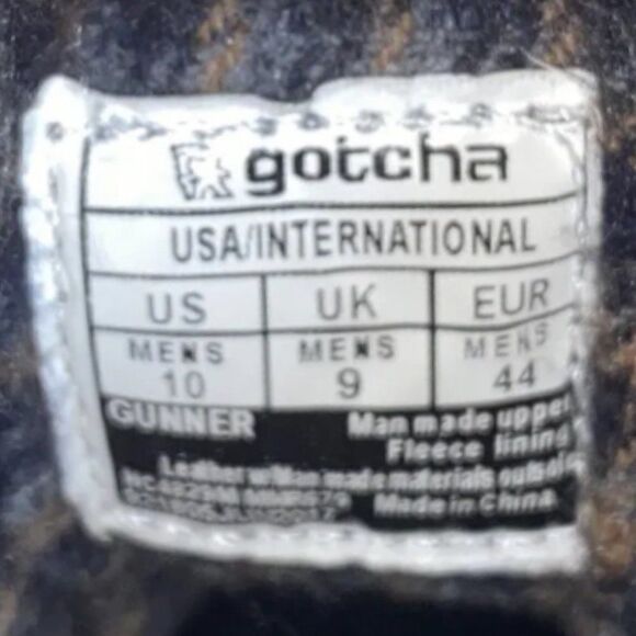 Gotcha Gunner Duck Boots Black / Brown Men's 10 - Picture 8 of 9